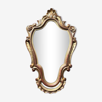 Miroir baroque en bois doré