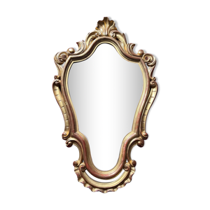 Miroir baroque en bois doré