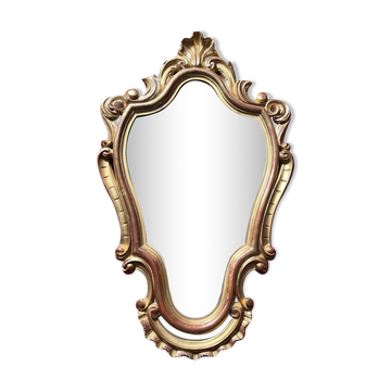 Miroir baroque en bois doré
