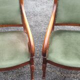 Pair of catering armchairs