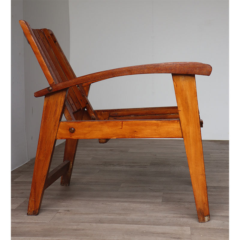 Vintage wooden armchair 1950