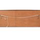 Miroir scandinave horizontal en palissandre de Rio 139x47cm
