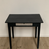 Petite table bureau carbone en bois