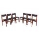 Set of six teak chairs, Danish design, 1960s, production: Denmark
