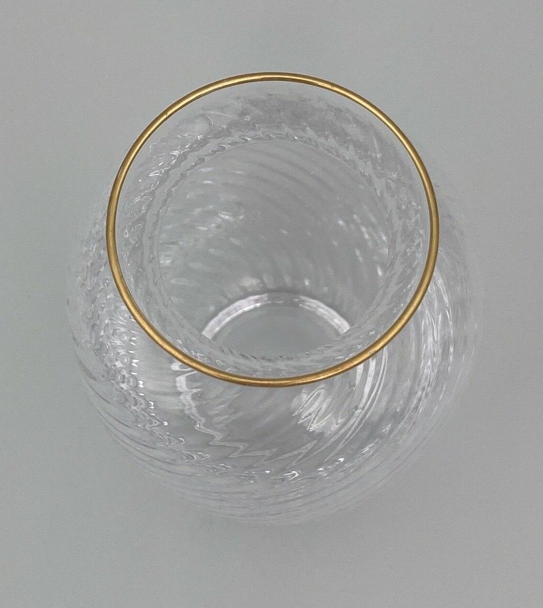Vase nineteenth glass or crystal high gold beautiful workmanship