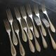 12 table forks - silver metal