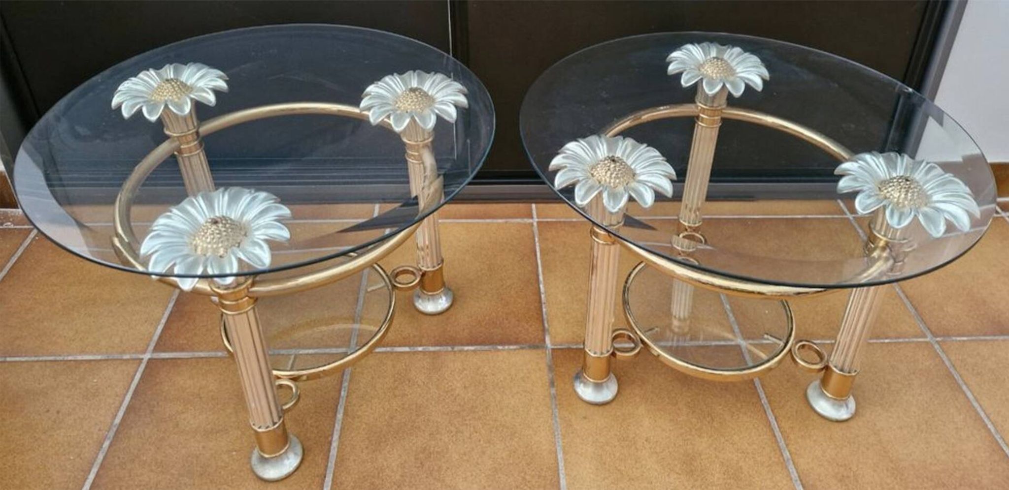 Pair of Hollywood Regency style coffee tables