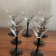 Luminarc black thin stem glasses