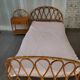 Rattan bed and bedside set