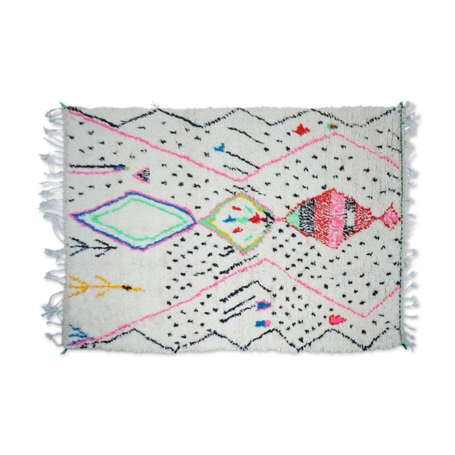 Colorful Berber carpet 258x146cm