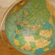 Vintage tripod globe