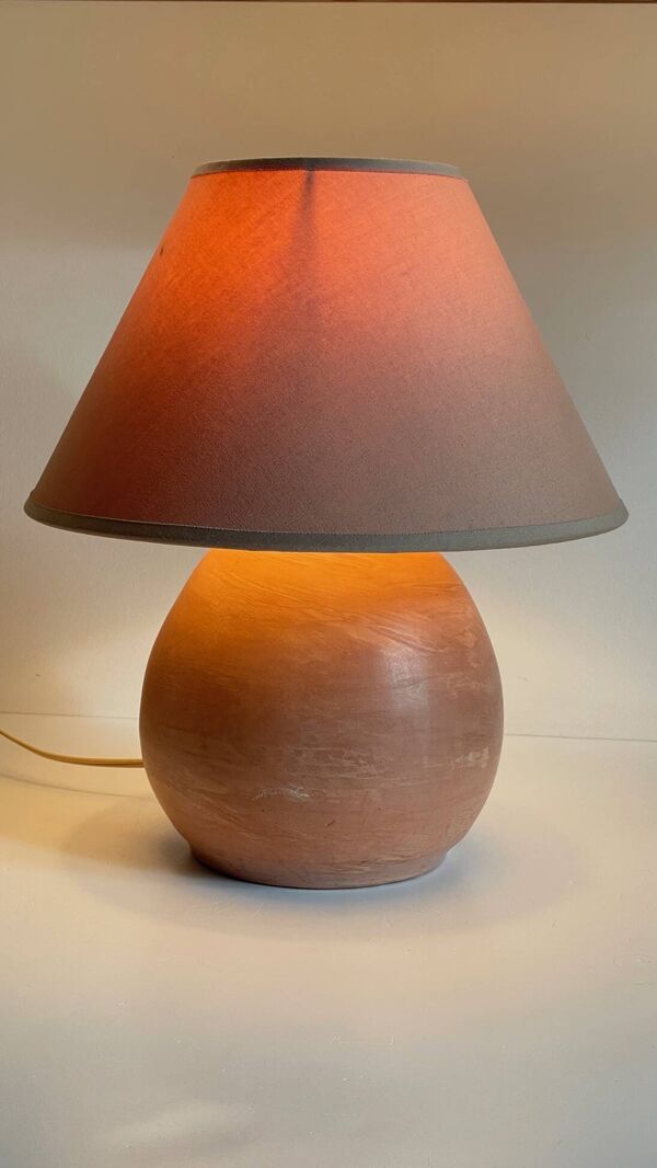 LAMPE Artisanale Terre Cuite VINTAGE