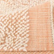 6x10 Pale Salmon Beige Handmade Contemporary Vintage Rug