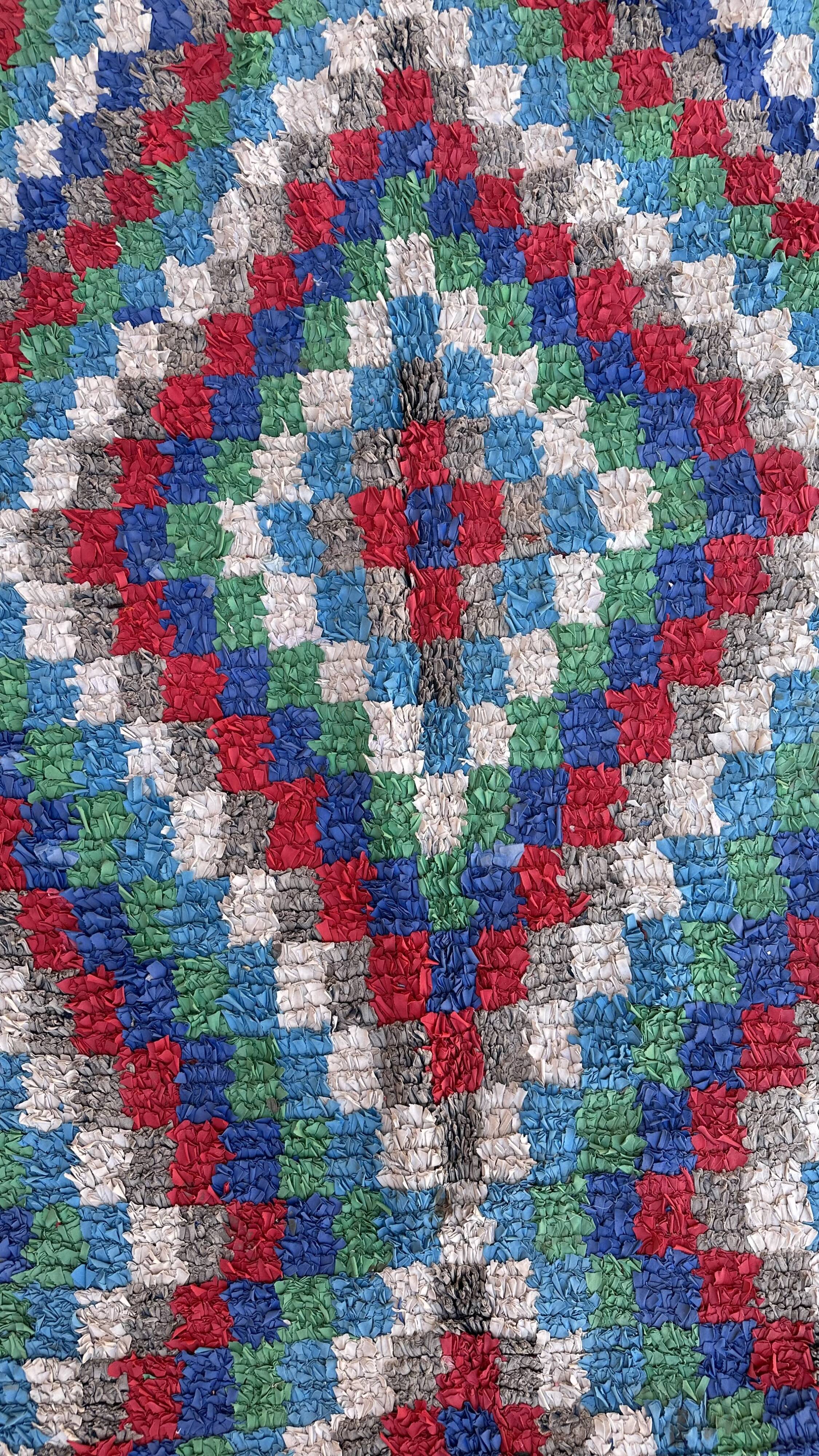 Colorful Boucherouite Moroccan rug - 179 x 297 cm