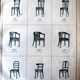 Thonet Art Deco armchair 1930, No. A 967 F, leather saddle.