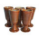 Five ancient potter's mazagrans in enamelled sandstone