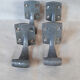 Vintage cast aluminium wall hooks