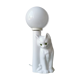 Vintage ceramic cat lamp from the eighties
