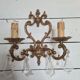 Louis XV style bronze wall lamp with tassels