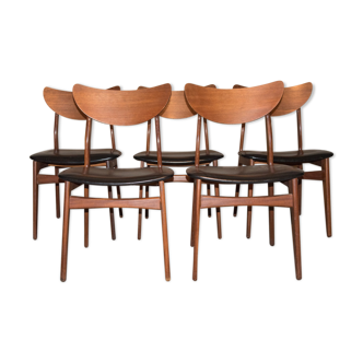 Series of 5 HP Hansen chairs for Mobelindustri