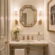 Octagonal Venetian Modern Hollywood Regency Mirror, Handmade in Spain, 1980