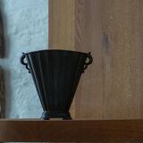 Just Andersen Art Deco Vase in Patinated Disco Metal, Denmark, 1930s, Model D20