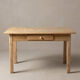 Table de campagne en bois brut restaurée – Époque Années 30/40 (180 cm