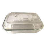 Arcopal cow butter dish