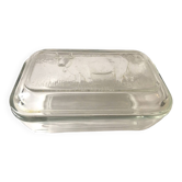 Arcopal cow butter dish
