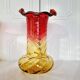 2 Art Nouveau Style Turned Glass Vases from 1900