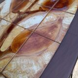 Wood ceramic and metal coffee table by Dan Vallauris 1960