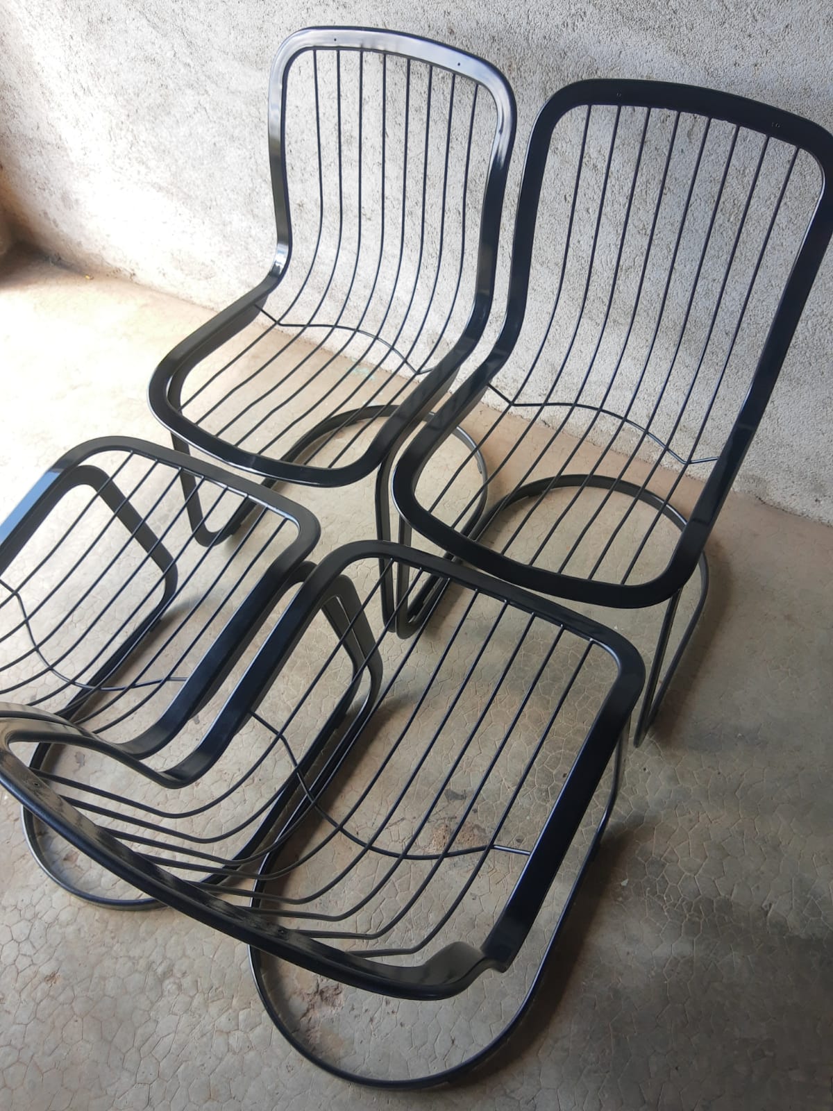 Set de 4 chaises vintage Cidue Italie années 70