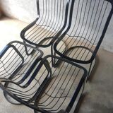 Set of 4 vintage Cidue chairs Italy 70s