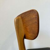 Vintage Danish set of 6 chairs teak - skai