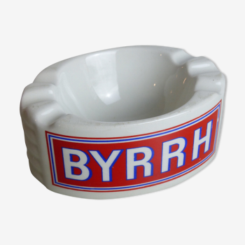 Cendrier Byrrh en céramique blanche