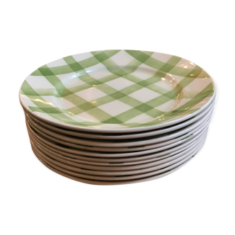 Série de 11 assiettes Moulin des loups