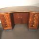 1940 desk in kidney shape with 8 drawers, 2 doors and footrest royere style