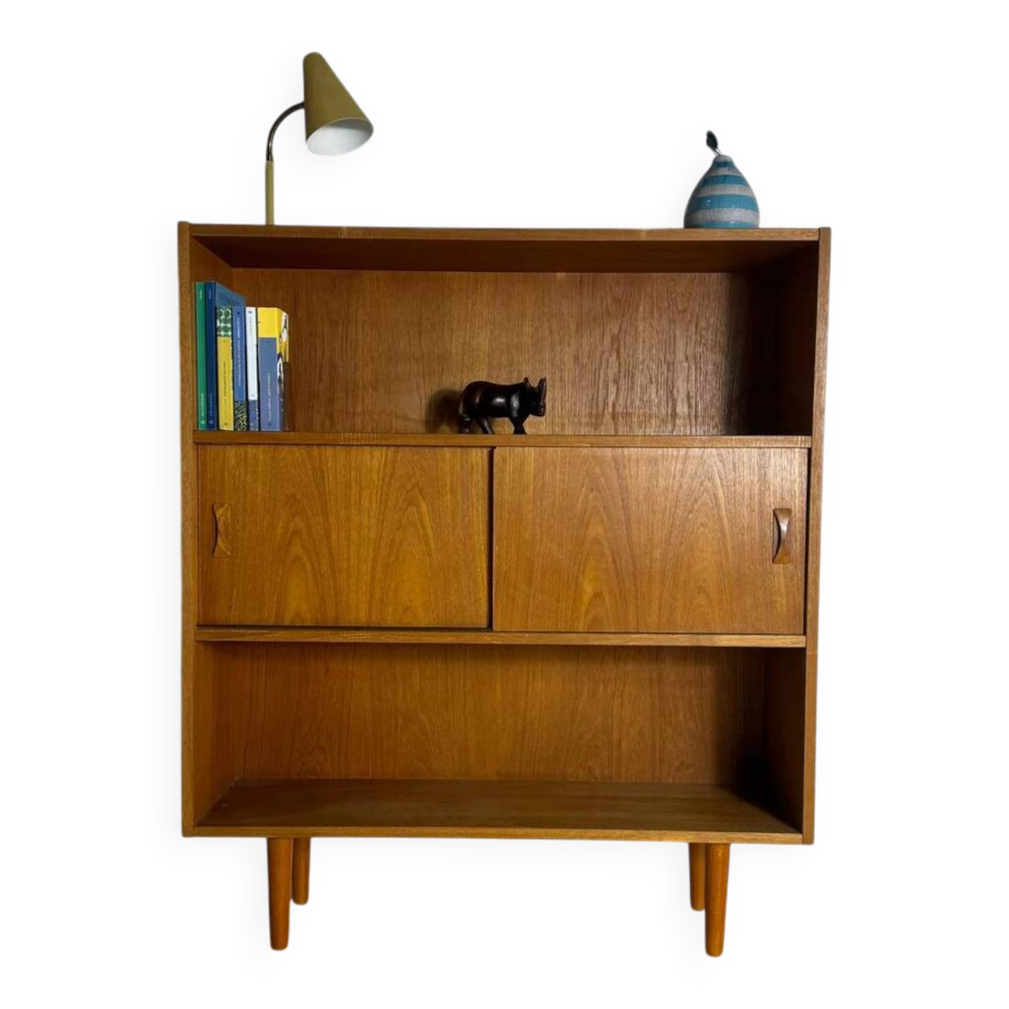 Vintage teak bookcase by Clausen & Son – Danish design from the 1960s