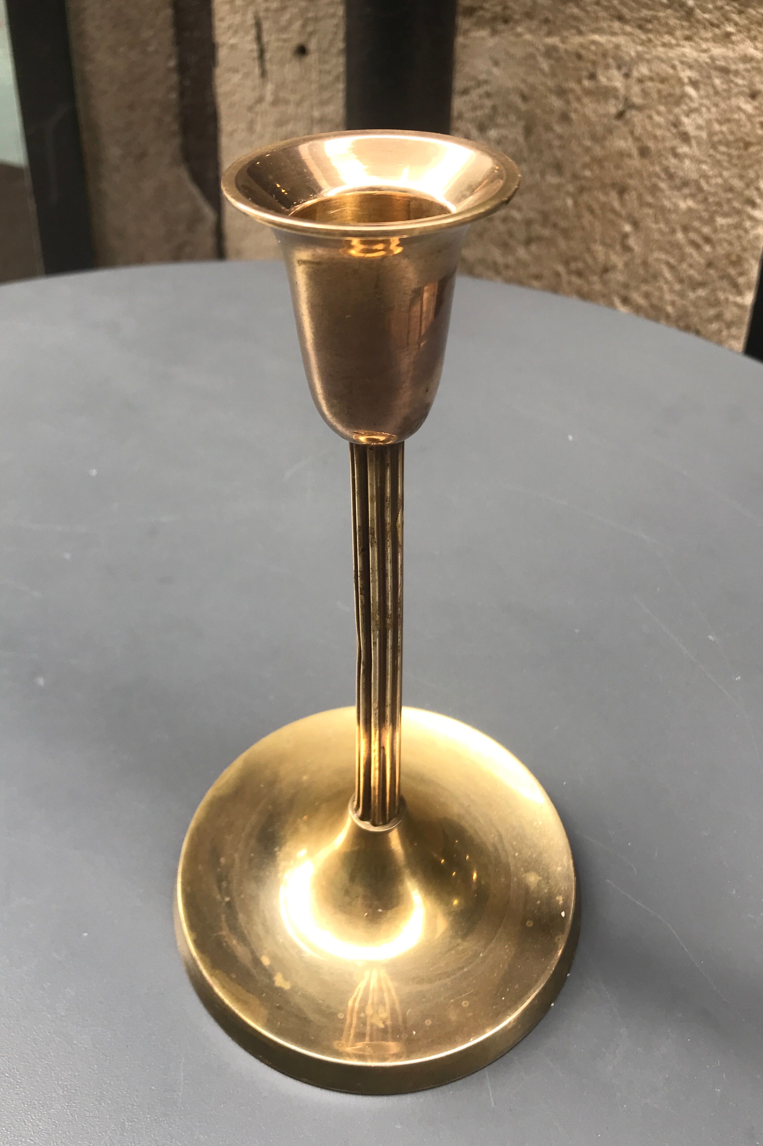 Classic brass candle holder