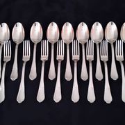 Guy Degrenne Rocaille Model Louis XV Style Stainless Steel Cutlery Set