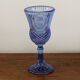 Blue molded pressed glass