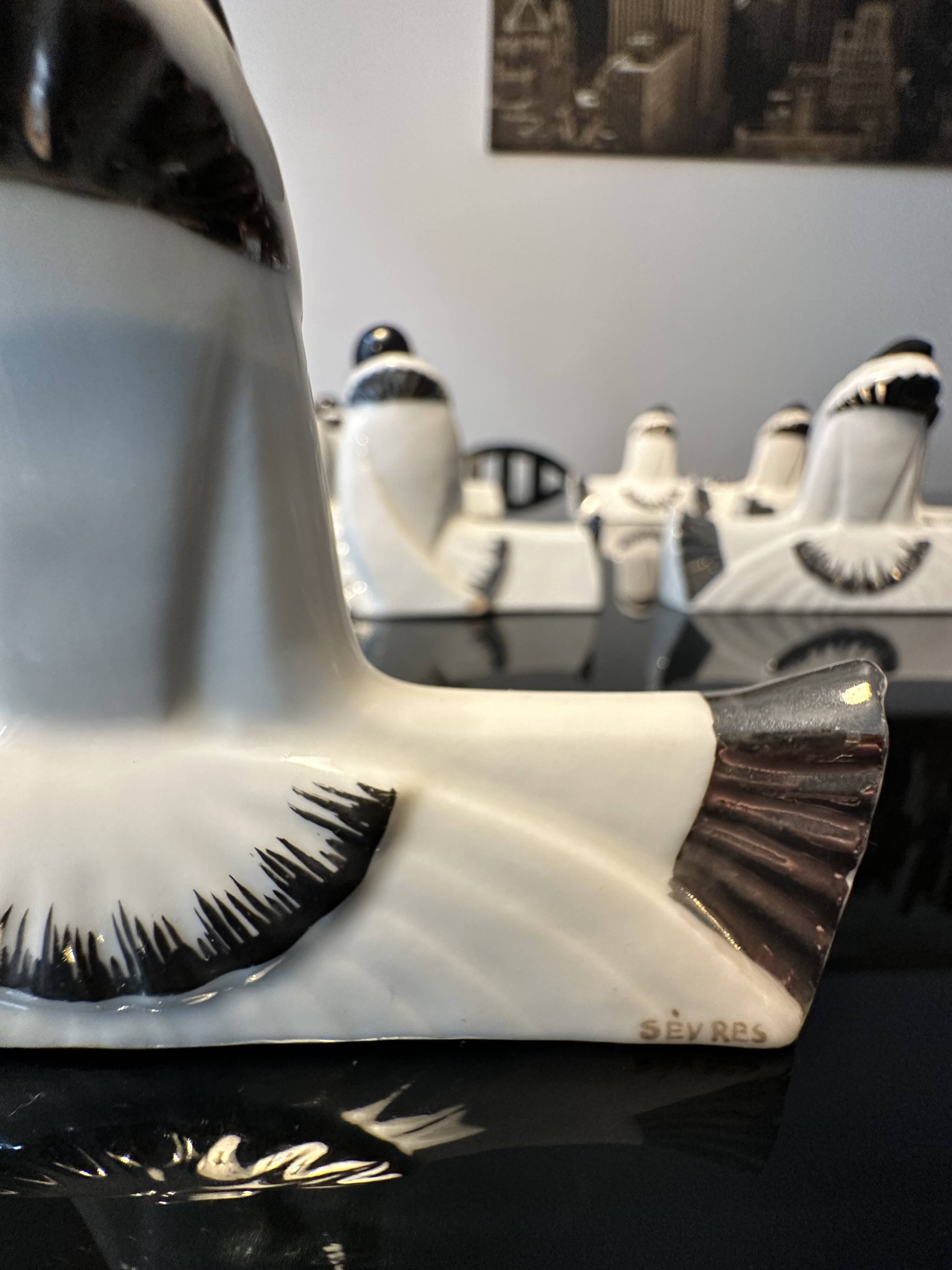 Knife holders (set of 10), Pierrot & Colombine