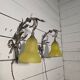 Pair of Louis XVI style bronze wall sconces