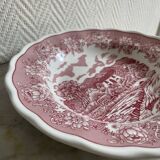 Set of three pink soup plates Fontebasso Made in Italy