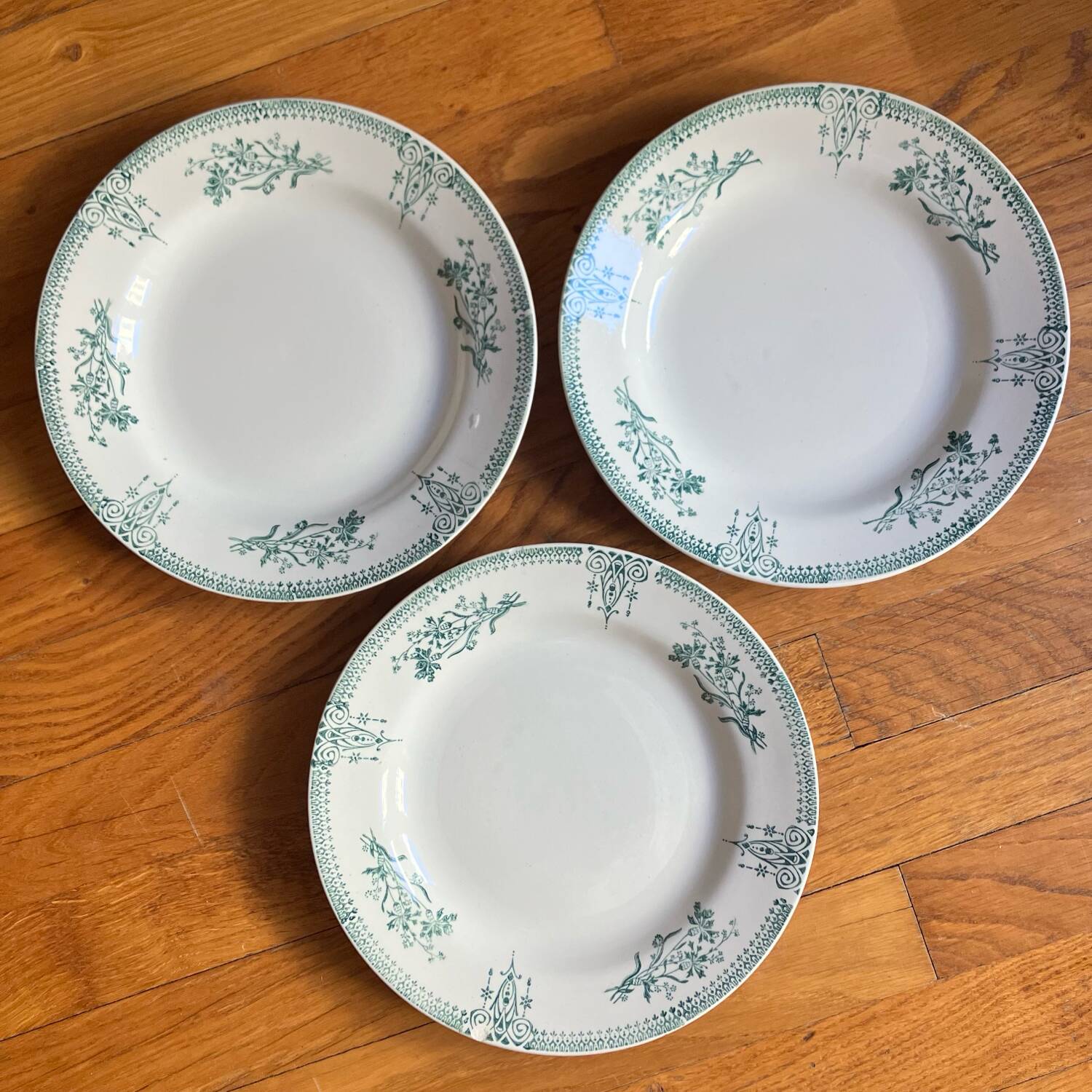 3 Terre de Fer soup plates