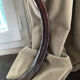 Vintage leather mirror 1940/50 in the spirit of Adnet