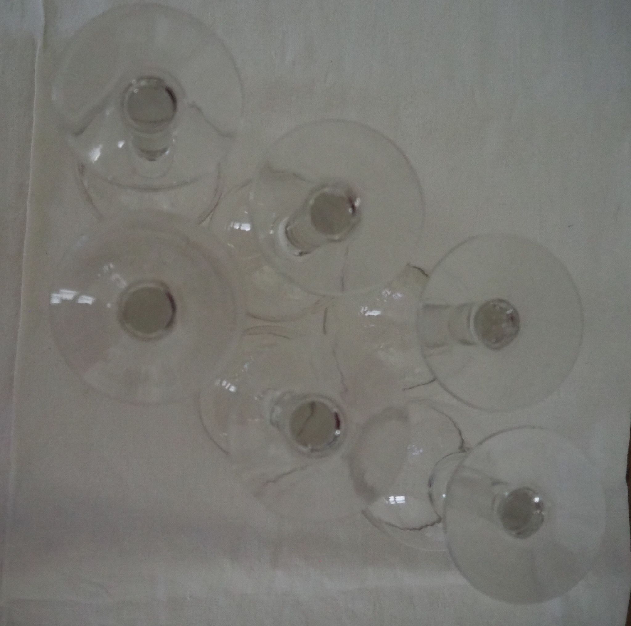 6 old balloon glasses – Bistrot style – XXth century