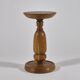 Handmade turned oak column flower stand 1950s