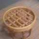 Small low bamboo table