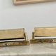 Pair of vintage swivel wall lamps, solid brass, France 1940